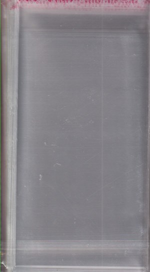 Cellofanposer, slimcard, aflang, 9,5x17 cm.