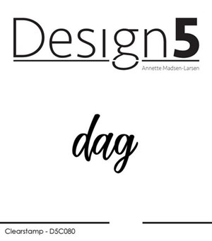 dag, danske tekst, klar stempel og skykke, Design5. udgår*