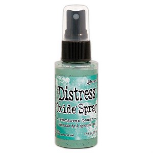 Evergreen bough, Distress Oxide Spray, Tim Holtz.*