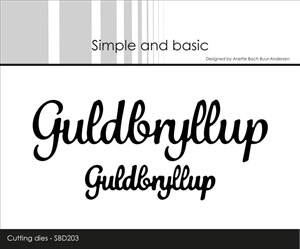 Guldbryllup, danske tekster, dies, Simple og basic.