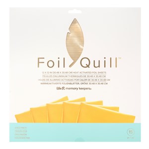 Gold foil sheets fra memory keepers*